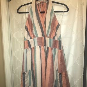 NEW Striped Halter Dress
